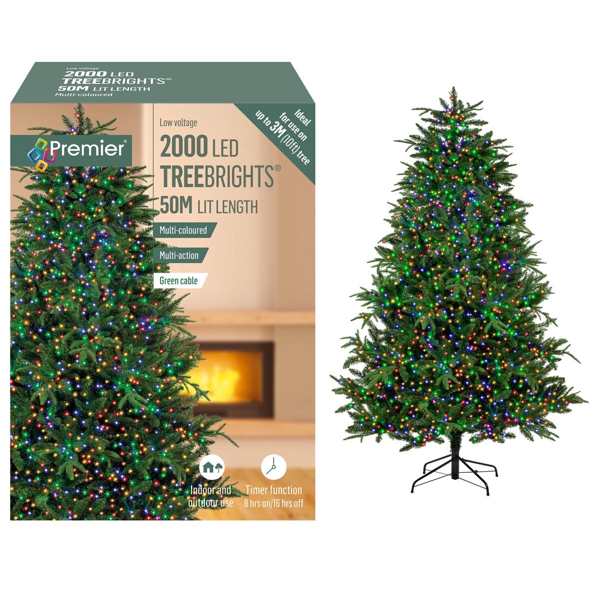 Premier TreeBrights 2000 Multi Colour LED Lights with Timer – CHERISH LEWIS