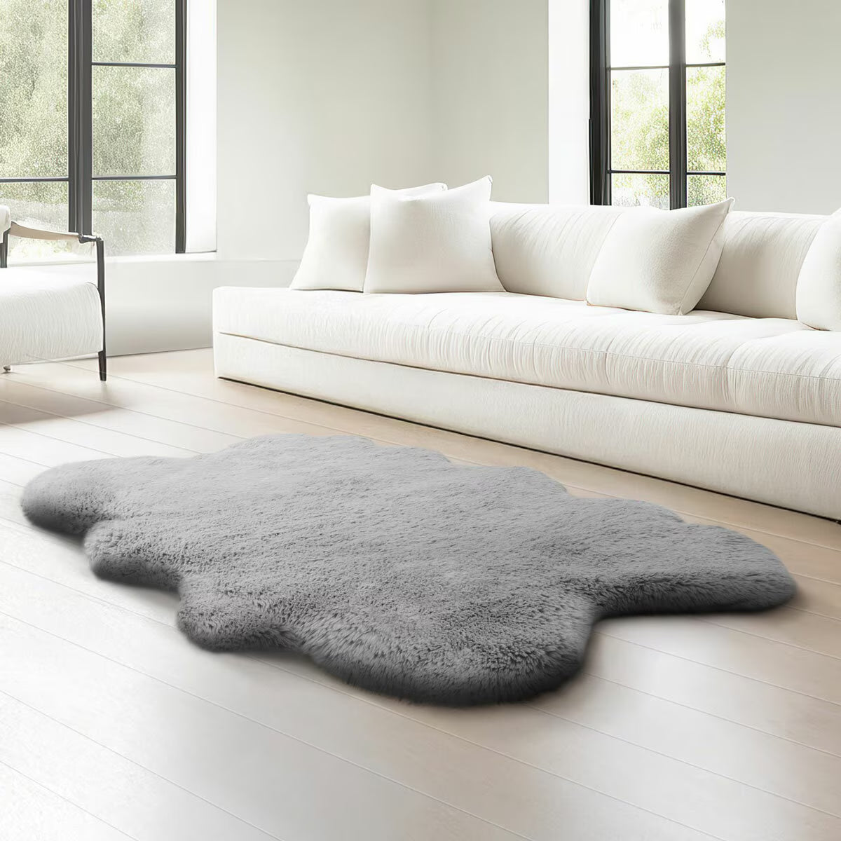 Mon Chateau Faux Fur Quad Rug