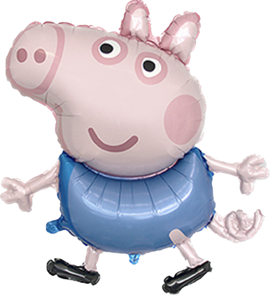 George Pig Pappa Pig Theme Supershape Foil Ballon