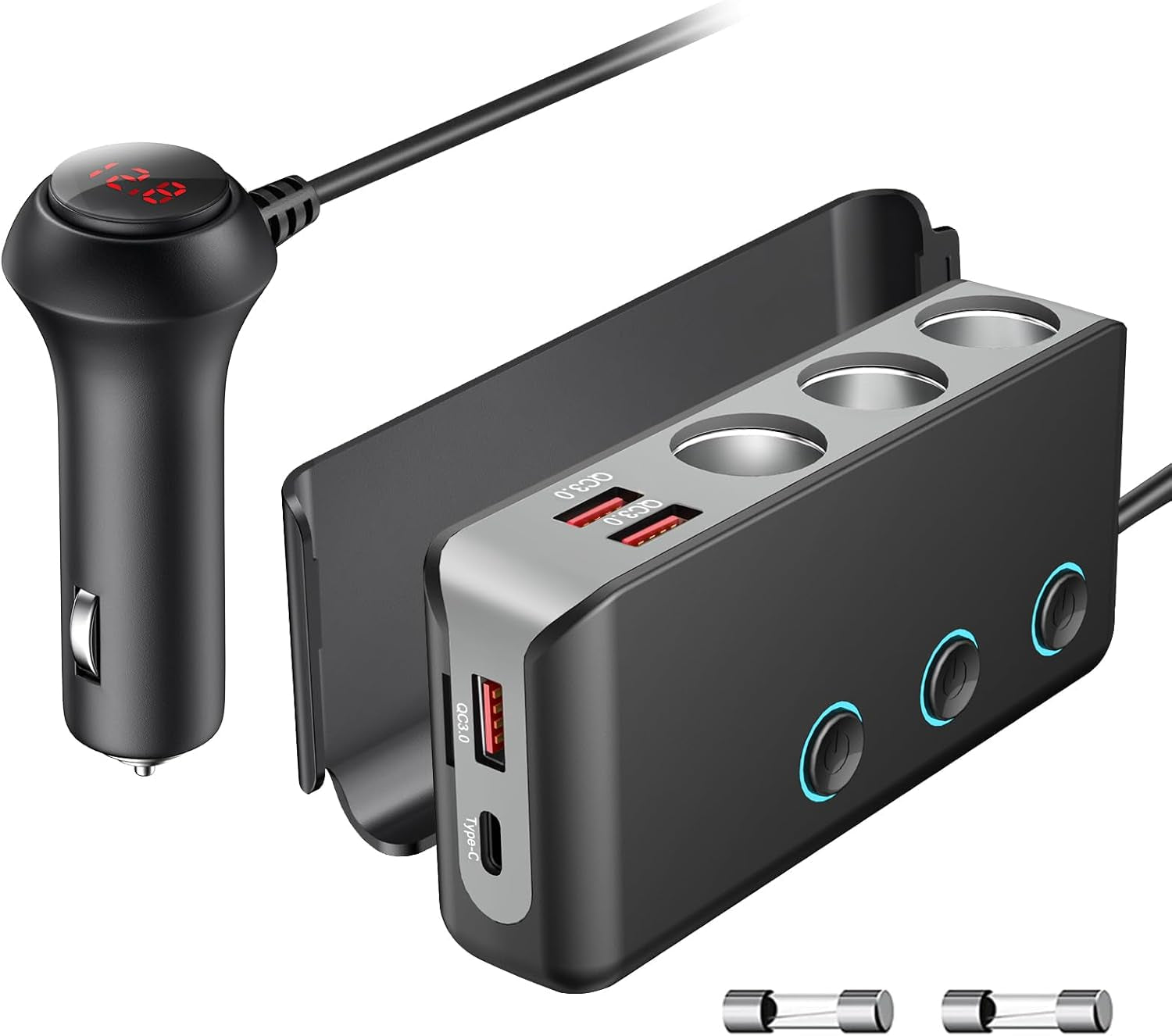 OOWOLF Cigarette Lighter Adapter 140W Cigarette Lighter USB Charger wi –  CHERISH LEWIS