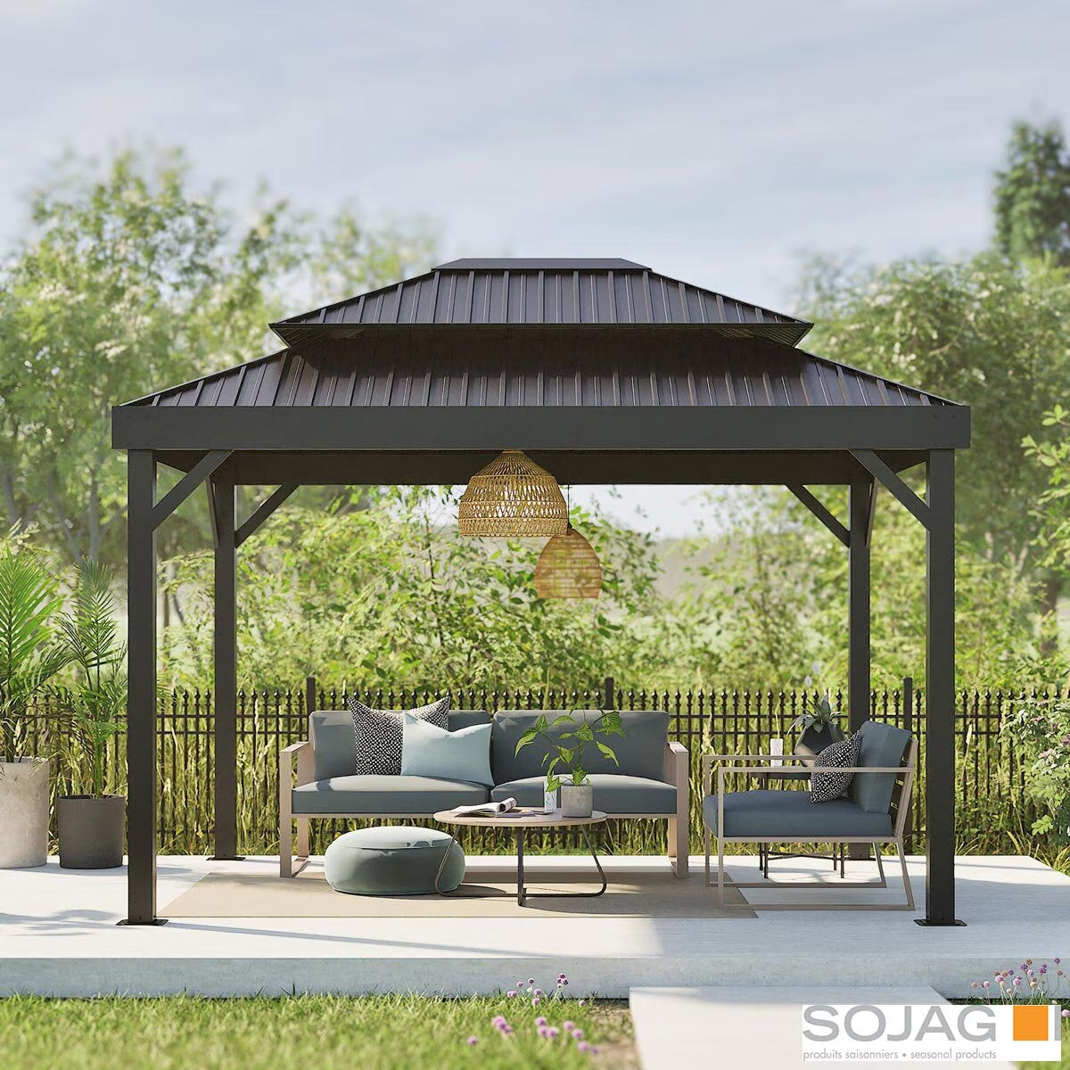 Sojag Alma 10Ft X 14Ft (3 X Gazebo with Double Roof with