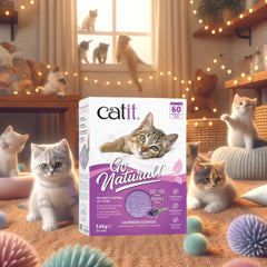 Catit Go Natural Pea Husk Clumping Cat Litter 3x 14L (Free UK delivery)