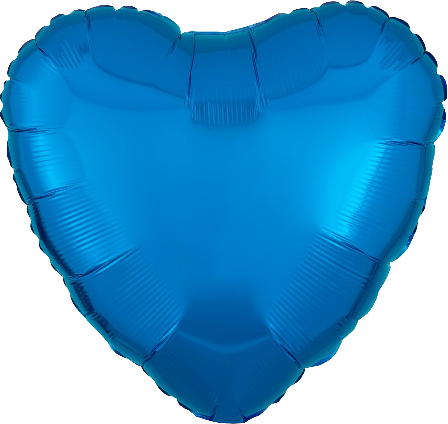Solid Heart Foil Balloon 18''  -  Metallic Blue