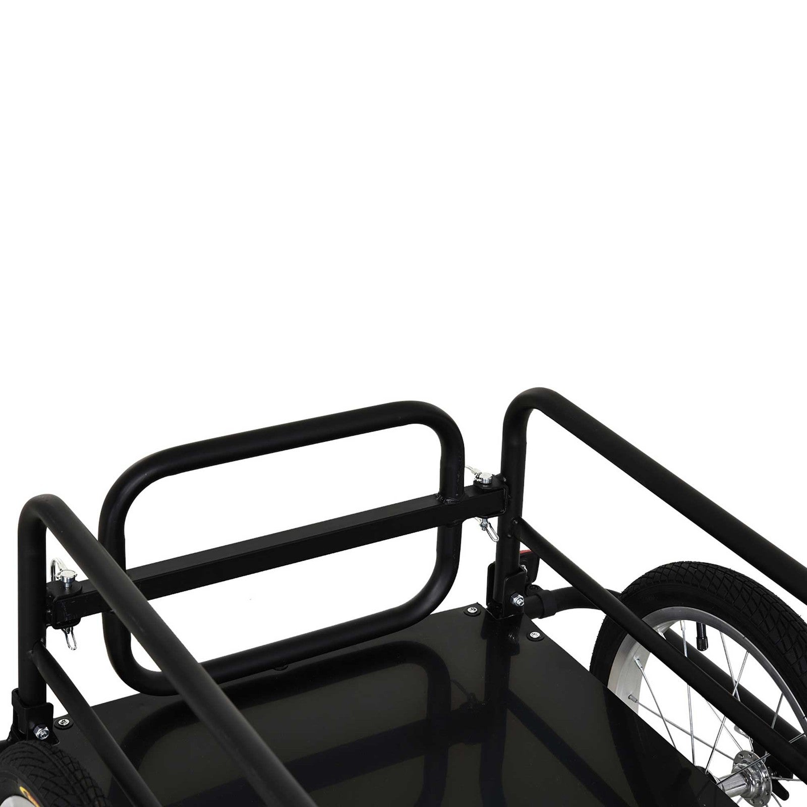 Bike Trailer Cargo Bicycle Storage Carrier with Hitch Steel Frame