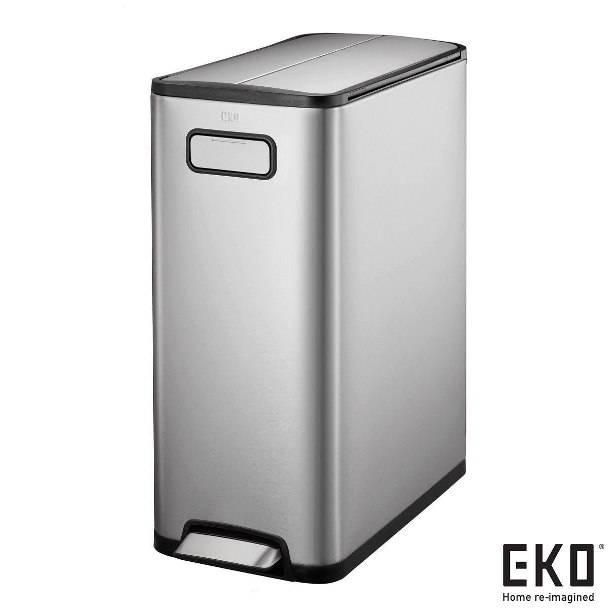 EKO Semi-Round 47L Stainless Steel Motion Sensor Bin