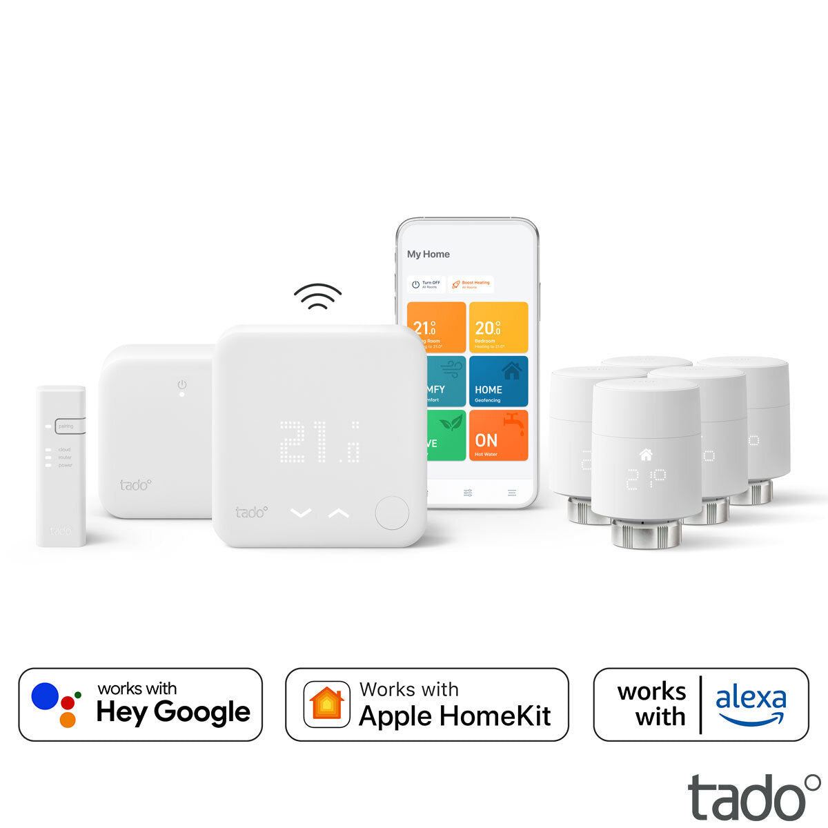 tado° Starter Kit Wireless Smart Thermostat V3+ with x Smart