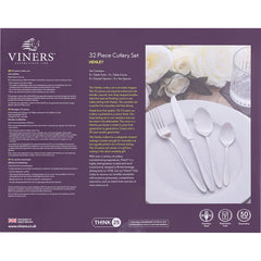 Viners Henley Stainless Steel Cutlery Set, 32 Piece