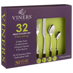 Viners Henley Stainless Steel Cutlery Set, 32 Piece