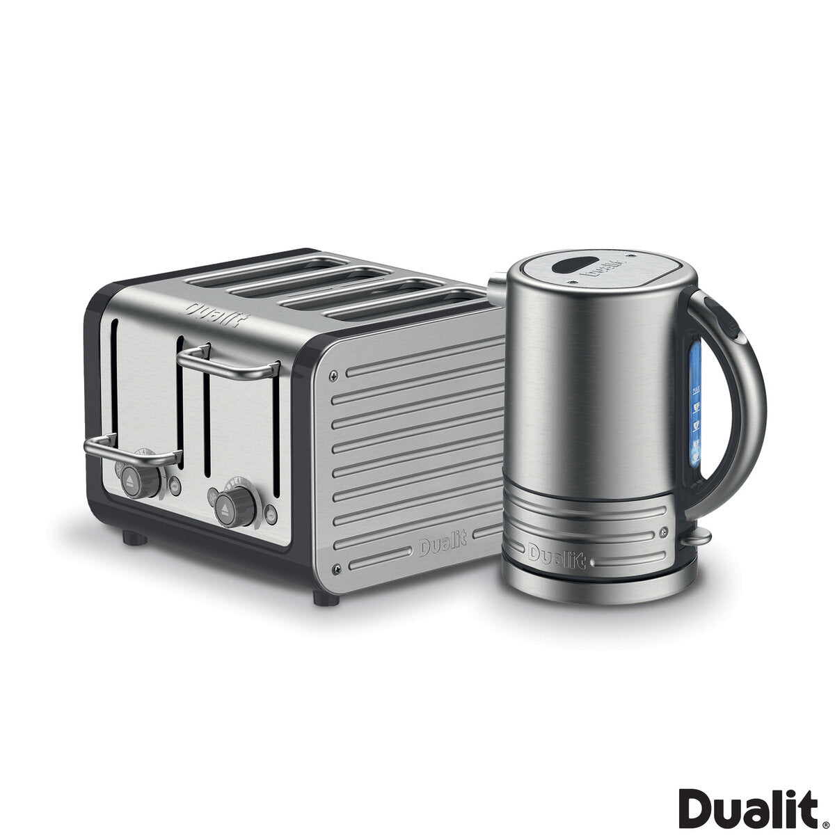 Dualit Architect Kettle Slot Toaster Set in Midnight Grey