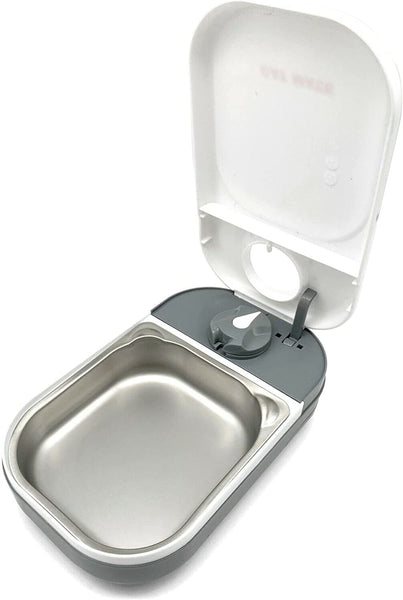 2 Meal Automatic Pet Feeder With Stainless Steel Bowl and Ice Pack