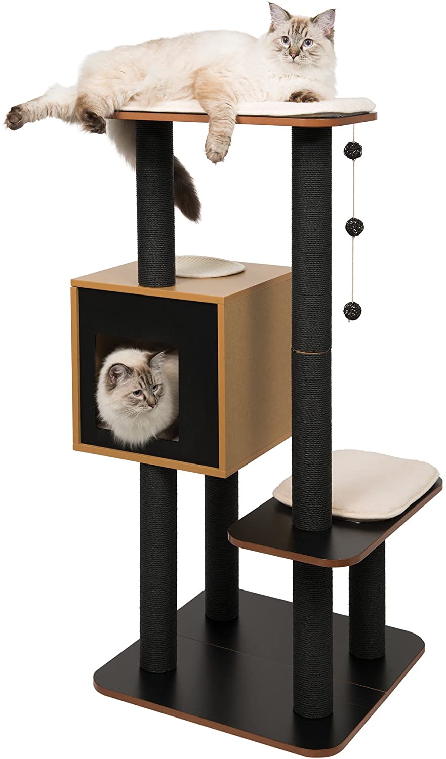 Vesper V-High Base Black, Cat Furniture Tree