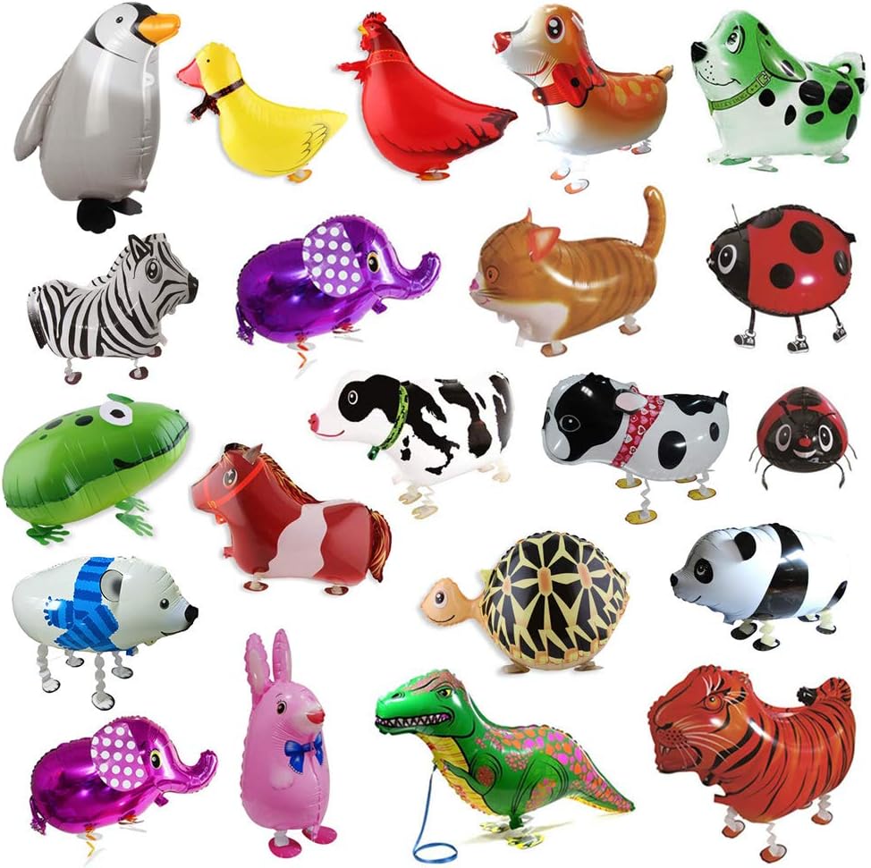 Animal Walking Balloons Set- 20 Pieces(Random)