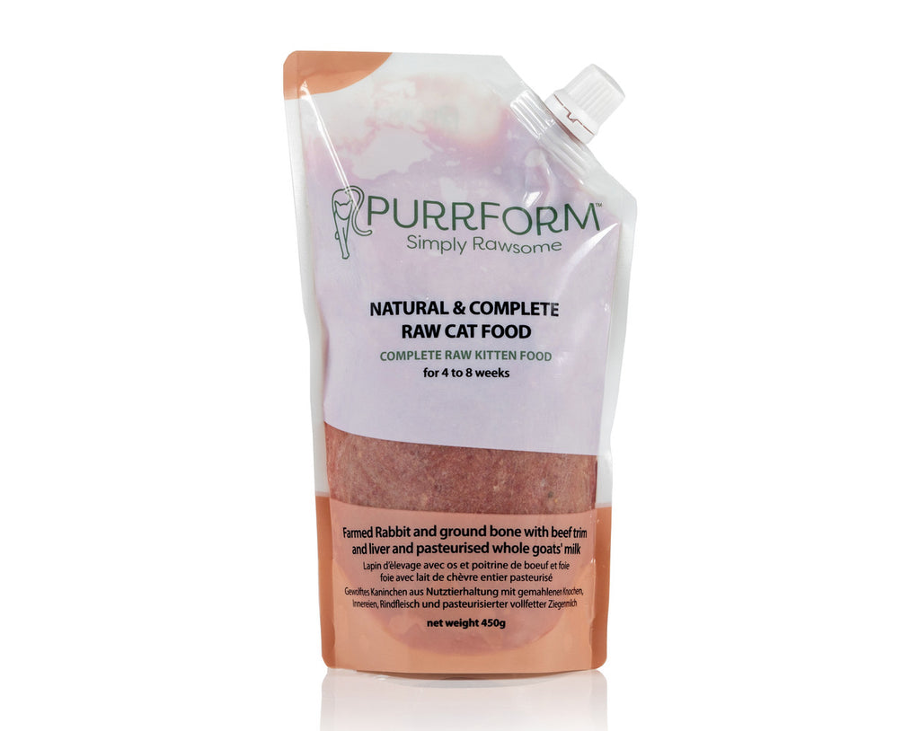 Purrform Complete Weaning Paste for Kittens - Farmed Rabbit 450g
