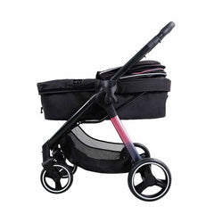 Ibiyaya® Retro Luxe Pet Stroller | Prism Black