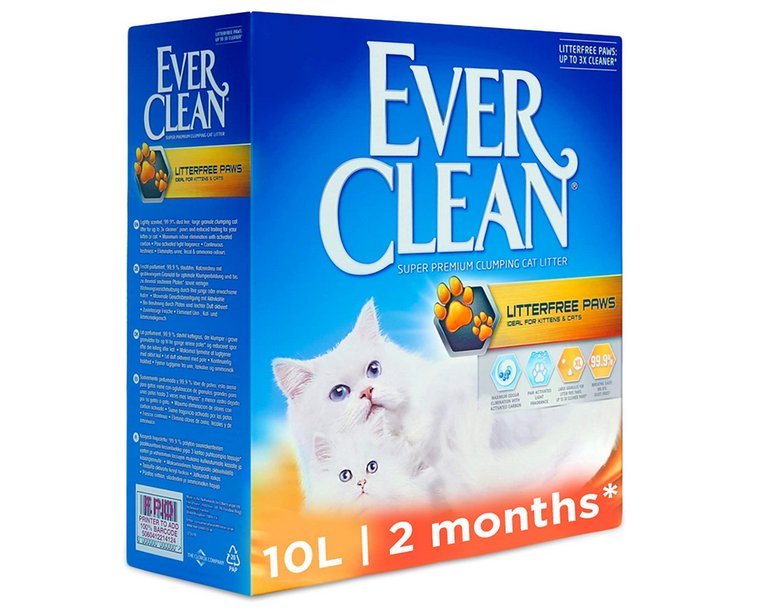 Ever Clean LitterFree Paws Adult Cat Litter Scented 10 Litre