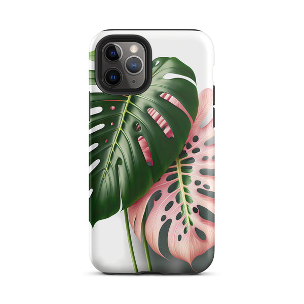 Pink Monstera Tough iPhone case
