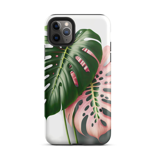 Pink Monstera Tough iPhone case