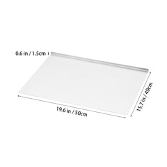 Medium/Large/Extra-Large Stainless Steel Chopping Board, thickened one-piece construction, designed for kitchen tasks. Suitable for vegetable preparation, pizza and cake bread kneading, and fruit processing. Freestanding food preparation surface and knead