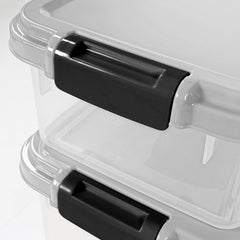 Taylor & Brown 3-Piece 50L Airtight Pet Food Storage Container Combo with Scoop and Treat Box for Dog Cat and Bird Food, Keep Pests Out, Translucent Body, Easy Mobility