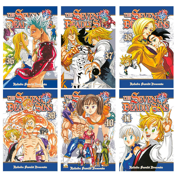 Manga X6 Book Box Set in 2 Options: Blue Lock or Seven Deadly Sins