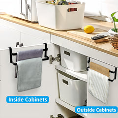 1pc/2pcs Kitchen Cabinet Towel Rack, Double Kitchen Towel Rack