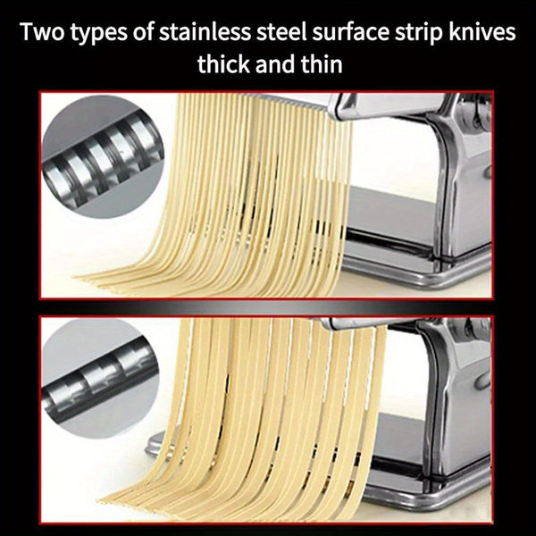 22 X 20.8 X 15.5 Cm Stainless Steel Adjustable Pasta Maker Machine Lasagne Spaghetti Ravioli Cutter