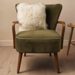 Bowron Single Sided Sheepskin Cushion, 35 X 35Cm in 7 Colours
