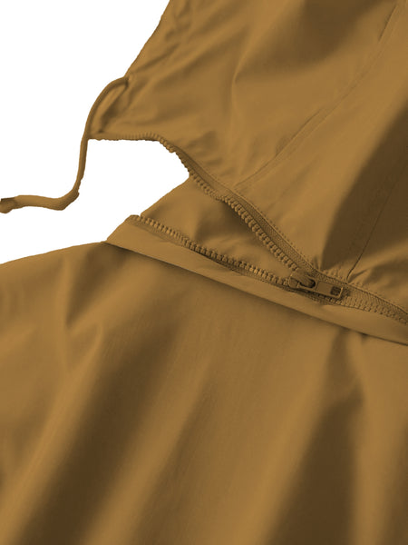 Drawstring Waist Hooded Zip Up Coat, Casual Long Sleeve Coat for Fall & Winter, Women's Clothing