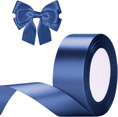 G2PLUS White Stain Ribbons - 22M Thick Fabric Gift Wrap Ribbons for Crafting, Wedding & Valentine'S Day Decoration
