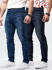 Men'S Skinny Jeans 2pcs Set