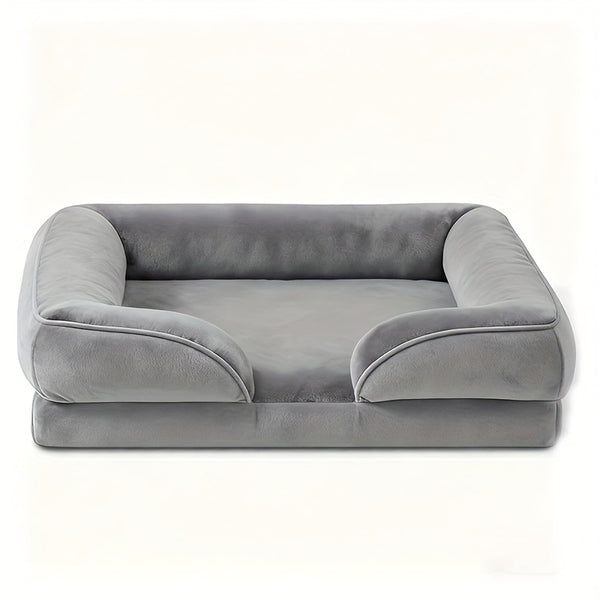 Orthopedic Extra for Large Dog Bed (XXL) - Thick Cushioned Dog Sofa Bed with Non-Slip Base, Heavy-Duty Pet Mattress for Large Dogs, Easy Assembly, Ideal for Indoor/Outdoor Use - Compatible with Small, Medium, And for Large Breeds