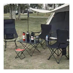2 X Folding Camping Chair Outdoor Portable Garden Folding Camp Chair with Cup Holder