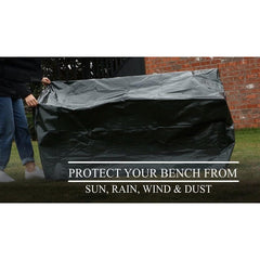 Heavy Duty 3-Seater Waterproof Outdoor Garden Bench Cover with Corner Eyelets – Fits Benches up to 160cm