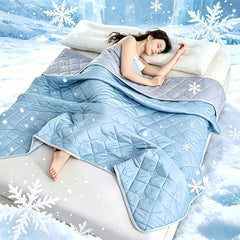 1pc Cooling Blanket Suitable for Hot Sleepers, Featuring a Double-Sided Design for a Cool Feel, Perfect for Lightweight And Soft Summer Sleep