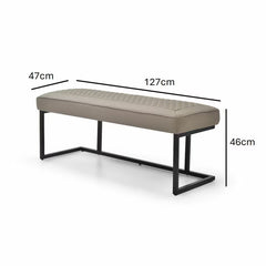 Indus Valley Arden Ceramic Dining Table with Taupe Corner Bench & Low Bench