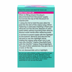 Calpol Vapour Plug in & Nightlight, + 30 Refill Pads, Lavender & Chamomile
