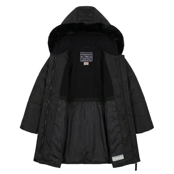 Andy & Evan Girls Back to School/Weekend Parka in Black