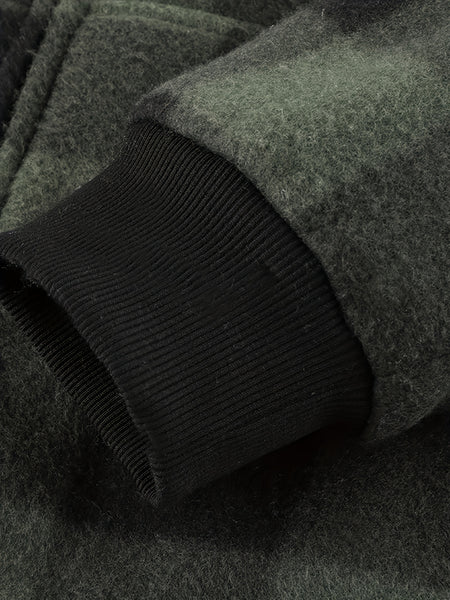 Men'S Heavyweight Fleece Hoodies Jacket - Full Zip Up Thick Sherpa Lined Flannel Plaid Shirt Jacket