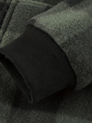 Men'S Heavyweight Fleece Hoodies Jacket - Full Zip Up Thick Sherpa Lined Flannel Plaid Shirt Jacket