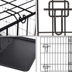 Dog Cage Puppy Training Crate Small Medium Large XL XXL Metal Cages Pet Carrier 20inch 24 inch 30 inch 36 inch 42 inch 48 inch