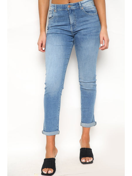 MYT Womens Jeans Ladies High Waist Cotton Mom Relaxed Fit Stretch Denim Pants Waist Size UK 10-22