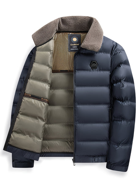 Men'S Jacket Autumn And Winter New Jacket Middle-Aged Thickened Warm Top Men'S Clothing