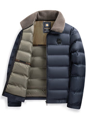 Men'S Jacket Autumn And Winter New Jacket Middle-Aged Thickened Warm Top Men'S Clothing