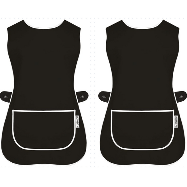Pack of 2 Tabard Apron | Aprons for Men, Women, and Ladies | Professional Cooking Aprons with 2 Pockets | Adjustable Kitchen Apron for Baking, BBQ, Grilling, Gardening, Crafting, Cleaning, Painting, Barista, Restaurant Work | Cute & Stylish Gift Apron for