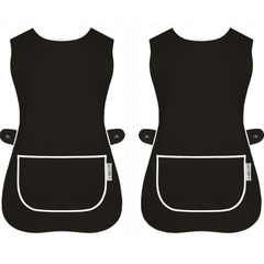 Pack of 2 Tabard Apron | Aprons for Men, Women, and Ladies | Professional Cooking Aprons with 2 Pockets | Adjustable Kitchen Apron for Baking, BBQ, Grilling, Gardening, Crafting, Cleaning, Painting, Barista, Restaurant Work | Cute & Stylish Gift Apron for