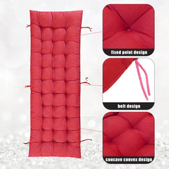 Garden Bench Cushion Chair Cushion, Sun Lounger Cushion Pads 160*50*8cm Thick Garden Recliner Chair Replacement Anti-Slip Cushion Sunbed Cushion 2 3 Seater Seat Pad for Porch Swing Patio Lawn Various Colour Options
