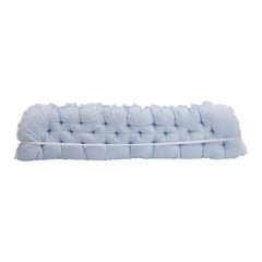 1pc Princess Style Large Ultra-Soft Comfortable Headboard Pillow Wedge Bed Rest Reading Pillow with Fixing Ties, Ruffled Edges Positioning Support Pillow with Removable Cover, Backrest Cushion for Bed Couch Sofa Living Room Bedroom Home Room Decor, Ideal