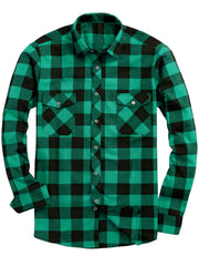 Men's 3pcs Fashion Casual Flannel Plaid Shirts for All Seasons