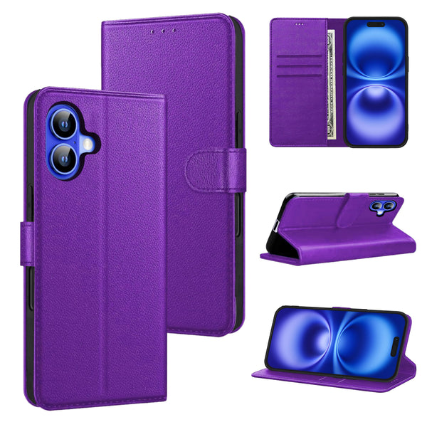 Luxury Case for iPhone 16 Pro Max Plus, 15 Pro Max Plus, 14 Pro Max Plus, 13 Pro Max mini, 12 Pro Max Mini, 11 Pro Max XS MAX XS X SE 8 Plus 7 Plus 6 6S PlusLeather Phone Case Cover, PU Faux Leather Wallet Book Folio Flip Magnetic Shockproof Case with Car