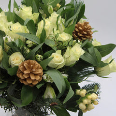 38 Stem Majestic White Christmas Bouquet